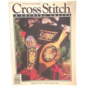 Vintage Cross Stitch & Country Crafts Magazine Nov Dec 1990 22 Great Projects
